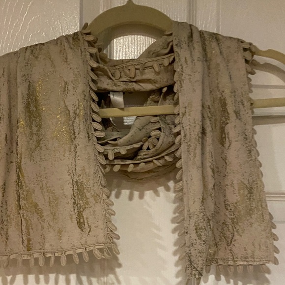 Chico's Beige and Gold Textured Cardigan - Picture 4 of 6